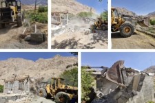 قلع و قمع ، ۲۵ مورد ساخت‌وساز غیرمجاز در بیستون