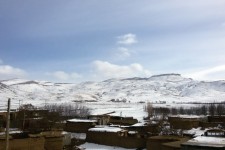 تصاویر زیبا از یک روز برفی در روستای زازرم هرسین