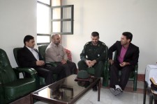 دیدار فرمانده سپاه ناحیه هرسین با رئیس دادگستری شهرستان