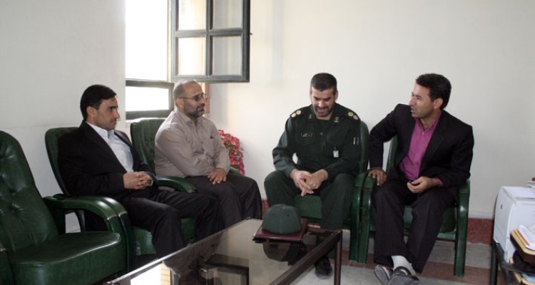 دیدار فرمانده سپاه ناحیه هرسین با رئیس دادگستری شهرستان