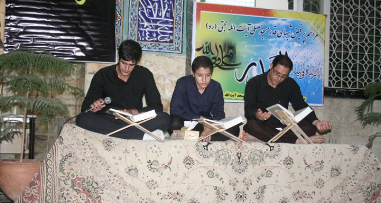 مراسم احیای شب نوزدهم ماه رمضان درهرسین برگزار شد