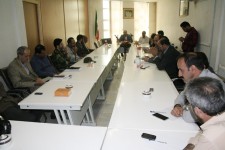 جلسه کارگروه اقتصادی با محوریت کمبود منابع آبی در هرسین