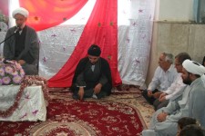 مراسم ولادت حضرت معصومه(س) در هرسین+تصویر