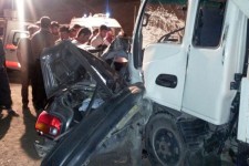تصادف پراید با یک دستگاه کامیون در بخش بیستون یک کشته بر جای گذاشت