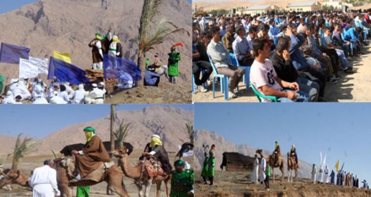 مراسم بازسازی واقعه غدیر خم در هرسین+تصویر