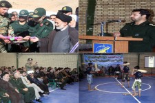 افتتاح ساختمان اداری حوزه امام رضا (ع) و سوله صالحین بیستون با اعتبار بیش از 7میلیارد ریال