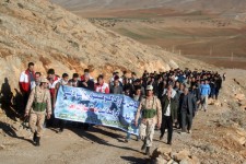 مراسم پیاده روی و کوهپیمایی به مناسبت ایام الله دهه مبارک فجر در هرسین