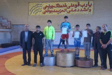 تیم کشتی نونهالان شهرستان هرسین نایب قهرمان استان شد