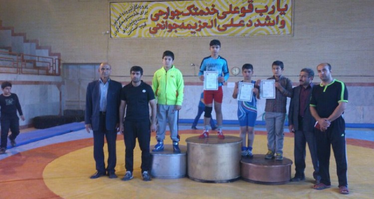 تیم کشتی نونهالان شهرستان هرسین نایب قهرمان استان شد