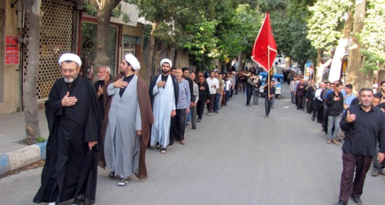 مراسم سینه زنی و عزاداری سالروز شهادت حضرت علی(ع) در هرسین