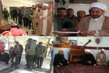 از افتتاح نمایشگاه اقتصاد مقاومتی تا دیدار با خانوده شهدا و غبارروبی و عطر افشانی مزار شهدا