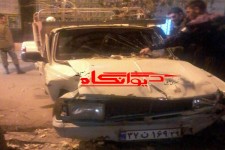 تصادف شدید وانت پیکان با موتور سیکلت در هرسین/ راننده باز هم متواری شد+تصویر