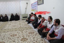 دیدار داوطلبان جمعیت هلال احمر هرسین با امام جمعه شهرستان+تصویر