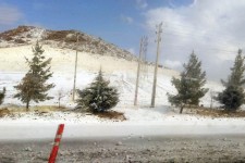 بارش اولین برف پاییزی هرسین را سفید پوش کرد+تصویر