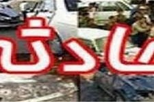 تصادف خودرو پراید با عابر پیاده در محور بیستون
