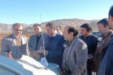 بازدید فرماندار و مسئولین شهرستان از روستاهای بخش مرکزی هرسین