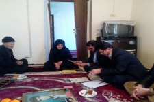 دیدار با خانواده  شهید بهروز خاکی پور در هرسین+تصویر