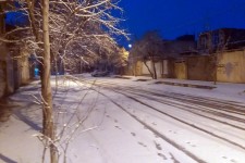 بارش برف شهرستان هرسین را سفید پوش کرد+ تصاویر