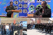 یادواره شهدای شهیدان ابراهیم و حمزه نجفی در هرسین برگزار شد + عکس