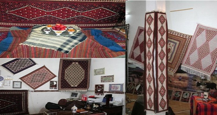 هنر گلیم بافی هرسین به روایت تصویر