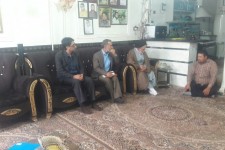 دیدار با خانوhده جانباز اسماعیل خروش در شهرک بلوردی 