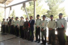 مراسم عطر افشاني و گلباران مزار شهداي شهرستان هرسين +تصویر