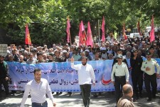 راهپیمایی روز قدس در شهرستان هرسین برگزار شد+ عکس و فیلم