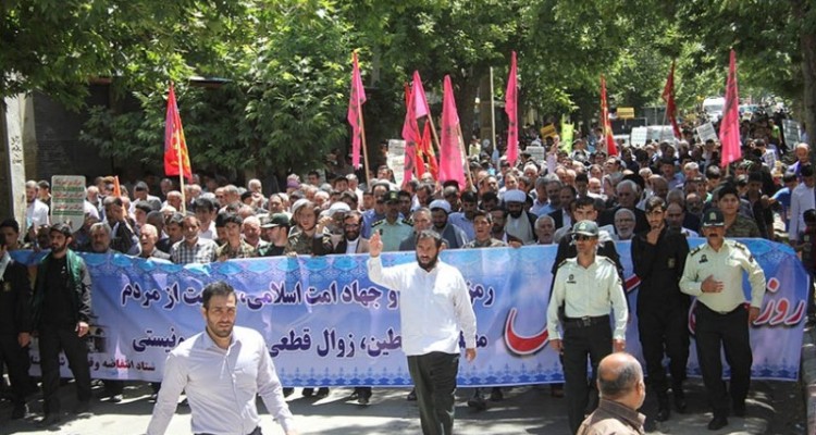 راهپیمایی روز قدس در شهرستان هرسین برگزار شد+ عکس و فیلم