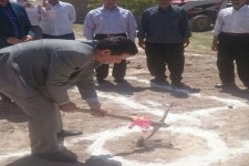 کلنگ زنی پانسیون پزشکان مرکز خدمات جامع سلامت روستایی چشمه کبود در هرسین