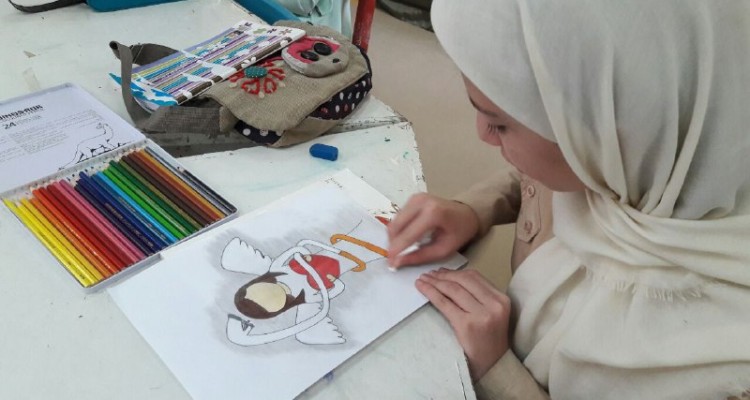 اجرای ایستگاه نقاشی و راهپیمایی با موضوع انزجار از مواد مخدر در هرسین+تصویر