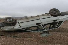 واژگونی پراید و کشته شدن یک نفر در محدوده پل چهر هرسین