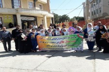 مراسم استقبال از تیم فوتسال دانش آموزان دختر شهرستان هرسین