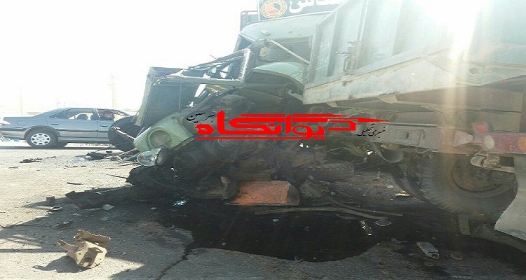 تصادف وحشتناک در محور هرسین به پلیسراه/دو راننده در دم جان باختند