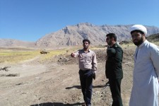بازدید فرمانده سپاه ناحیه هرسین از روند اجرای بازسازی واقعه غدیر خم 