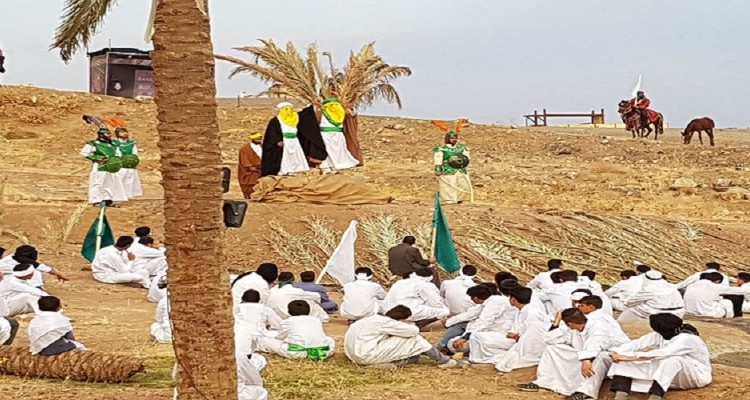 مراسم بازسازی واقعه غدیرخم در هرسین برگزار شد+ تصاویر