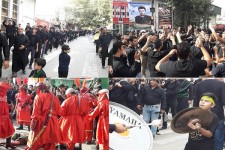 مراسم تاسوعای حسینی در هرسین برگزار شد