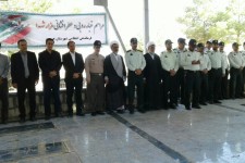 مراسم غبارروبی مزار شهدا در هرسین+تصویر