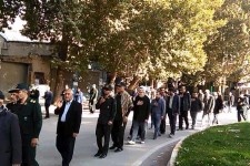 مراسم عزاداری و سینه زنی اربعین حسینی در هرسین برگزار شد