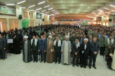 اجتماع بزرگ بسیجیان در هرسین برگزار شد+تصویر