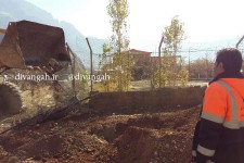 تخریب ساخت و سازها و باغات غیر مجاز در حریم راه های شهرستان هرسین