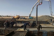 آغاز عملیات بتن ریزی پروژه تالار ملل در هرسین