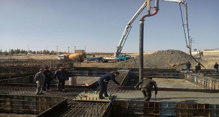 آغاز عملیات بتن ریزی پروژه تالار ملل در هرسین