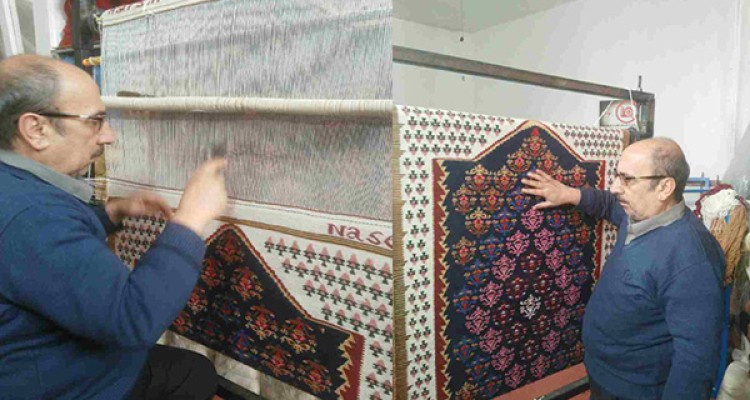 اشتغالزایی با هنر گلیم در هرسین/ معلمی که پس از بازنشستگی کارآفرینی می کند