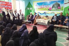مراسم جشن مبعث پیامبر اکرم(ص) در دبیرستان فاطمیه هرسین برگزار شد+تصویر
