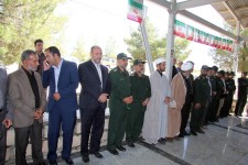 مراسم عطرافشانی و غبار روبی مزار شهدای هرسین برگزار شد=تصویر