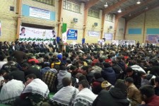 اجتماع بزرگ بسیجیان در هرسین برگزار شد+تصویر