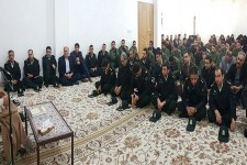 دیدار مسئولین با امام جمعه هرسین+تصویر