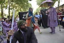 گزارش تصویری از مراسم افتتاحیه دومین جشنواره تئاتر خیابانی هرسین