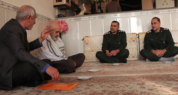 دیدار و دلجویی فرمانده سپاه ناحیه هرسین از جانبازان دفاع مقدس