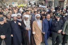 گزارش تصویری// مراسم گرامیداشت سالروز حماسه نهم دی در  دارالمومنین هرسین برگزار شد